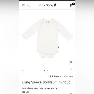 Kyte Onesie in Cloud, Size: Newborn